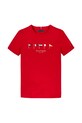 Детская хлопковая футболка Tommy Hilfiger KB0KB09532.128.176.PPYA красный SS25