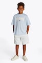 Detské bavlnené tričko Tommy Hilfiger bavlna modrá KB0KB09533.128.176.PPYA