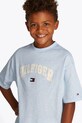 Дитяча бавовняна футболка Tommy Hilfiger KB0KB09533.128.176.PPYA блакитний
