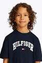 Tommy Hilfiger tricou de bumbac pentru copii KB0KB09533.128.176.PPYA bleumarin