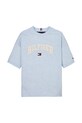 Детская хлопковая футболка Tommy Hilfiger KB0KB09533.104.122.PPYA голубой SS25