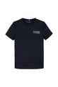 Dětské bavlněné tričko Tommy Hilfiger kulatý námořnická modř KB0KB09537.74.122.PPYA