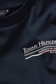 Хлопчик Дитяча бавовняна футболка Tommy Hilfiger KB0KB09537.128.176.PPYA темно-синій