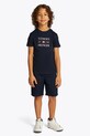 Tommy Hilfiger tricou de bumbac pentru copii print bleumarin KB0KB09538.74.122.PPYA