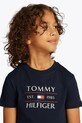 Tommy Hilfiger tricou de bumbac pentru copii KB0KB09538.128.176.PPYA bleumarin