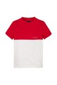 Tommy Hilfiger t-shirt bawełniany dziecięcy KB0KB09617.116.122.PPYA czerwony SS25