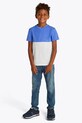 Tommy Hilfiger tricou de bumbac pentru copii uni albastru KB0KB09617.128.176.PPYA