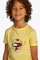 Tommy Hilfiger tricou de bumbac pentru copii KB0KB09648.74.122.PPYA galben