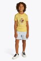 Dětské bavlněné tričko Tommy Hilfiger kulatý žlutá KB0KB09648.128.176.PPYA