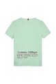 Αγορίστικα Παιδικό βαμβακερό μπλουζάκι Tommy Hilfiger KB0KB09648.128.176.PPYA πράσινο
