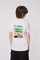 Дитяча бавовняна футболка Dkny бавовна сірий D62302.114.150