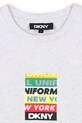 Дитяча бавовняна футболка Dkny сірий D62302.114.150