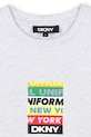 Dkny tricou de bumbac pentru copii gri D62302.114.150