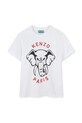 Kenzo Kids tricou de bumbac pentru copii print alb K61136.162