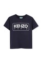 Kenzo Kids gyerek pamut póló pamut sötétkék K61142.162