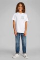 Детская хлопковая футболка Calvin Klein Jeans хлопок белый IB0IB02447.104.116.PPYA