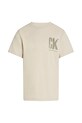 Детская хлопковая футболка Calvin Klein Jeans IB0IB02447.128.176.PPYA бежевый SS25