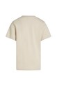 Мальчик Детская хлопковая футболка Calvin Klein Jeans IB0IB02447.128.176.PPYA бежевый