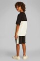 Детская хлопковая футболка Calvin Klein Jeans чёрный IB0IB02450.128.176.PPYA