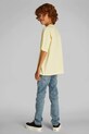 Calvin Klein Jeans tricou de bumbac pentru copii galben IB0IB02452.PPYA