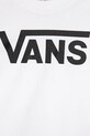 Fiú Vans gyerek pamut póló CLASSIC VN0A3W76WHT1 fehér
