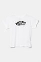 Vans tricou de bumbac pentru copii STYLE 76 print alb VN0A3IJ1WHT1