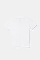 Vans tricou de bumbac pentru copii Copout VN000MK1WHT1 alb SS25