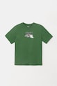 Vans t-shirt bawełniany dziecięcy Copout nadruk zielony VN000MK1BR11