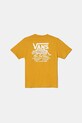 Vans t-shirt bawełniany dziecięcy Sneaky nadruk żółty VN000MK2BL21