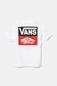Vans t-shirt bawełniany dziecięcy OG LOGO VN000GDGWHT1 biały SS25