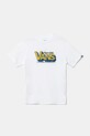 Detské bavlnené tričko Vans Checker Drop bavlna biela VN000MK6WHT1
