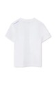 Karl Lagerfeld tricou de bumbac pentru copii Z30563.86.108 alb SS25