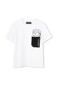 Дитяча бавовняна футболка Karl Lagerfeld Z30423.162.174 білий SS25