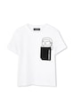 Detské bavlnené tričko Karl Lagerfeld Z30423.162.174 biela SS25