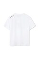 Karl Lagerfeld t-shirt in cotone per bambini Z30435.86.108 bianco SS25