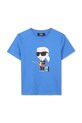 Karl Lagerfeld gyerek pamut póló pamut kék Z30438.86.108