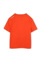 Karl Lagerfeld t-shirt in cotone per bambini Z30439.86.108 arancione SS25