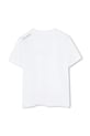 Детская хлопковая футболка Karl Lagerfeld Z30439.162.174 белый SS25