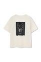 Хлопчик Дитяча бавовняна футболка Karl Lagerfeld Z30440.162.174 бежевий