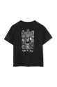 Băieți Karl Lagerfeld tricou de bumbac pentru copii Z30440.162.174 negru