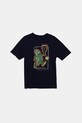 Vans t-shirt bawełniany dziecięcy Pickleballer nadruk granatowy VN000MKNNVY1