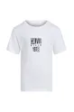 Calvin Klein Jeans t-shirt in cotone per bambini IB0IB02456.104.116.PPYA bianco SS25