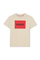 HUGO t-shirt in cotone per bambini cotone beige G00334.102.108