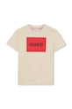 Дитяча бавовняна футболка HUGO бавовна бежевий G00334.114.150