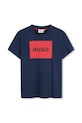 HUGO tricou de bumbac pentru copii print bleumarin G00334.162.174