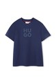HUGO tricou de bumbac pentru copii print bleumarin G00335.114.150
