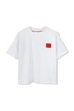 HUGO tricou de bumbac pentru copii G00345.162.174 alb SS25