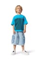 Marc Jacobs t-shirt bawełniany dziecięcy nadruk niebieski W60451.156