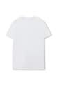 BOSS tricou de bumbac pentru copii J52034.162.174 alb SS25