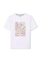 BOSS tricou de bumbac pentru copii J52036.162.174 alb SS25